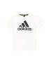 ADIDAS SPORTSWEAR Tricou funcțional 'Essentials Logo' negru / alb - Pled.ro