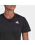 ADIDAS PERFORMANCE Tricou funcțional negru / alb - Pled.ro