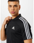 ADIDAS SPORTSWEAR Tricou funcțional 'Primeblue Designed To Move 3-Stripes' negru / alb - Pled.ro