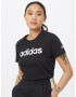 ADIDAS PERFORMANCE Tricou funcțional negru / alb - Pled.ro