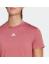 ADIDAS SPORTSWEAR Tricou funcțional 'Aero Seamless' roz deschis / alb - Pled.ro