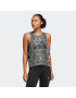 ADIDAS PERFORMANCE Sport top 'Train Icons Allover Print' verde mentă / negru / argintiu - Pled.ro