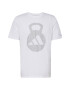 ADIDAS PERFORMANCE Tricou funcțional 'Aeroready Logo Graphic Sleeve' gri deschis / alb - Pled.ro