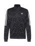 ADIDAS SPORTSWEAR Bluză cu fermoar sport gri închis / negru / alb - Pled.ro