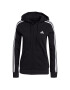 ADIDAS SPORTSWEAR Bluză cu fermoar sport 'Essentials Fleece 3-Stripes ' negru / alb - Pled.ro