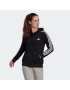 ADIDAS SPORTSWEAR Bluză cu fermoar sport 'Essentials Fleece 3-Stripes ' negru / alb - Pled.ro