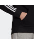 ADIDAS SPORTSWEAR Bluză cu fermoar sport 'Essentials Fleece 3-Stripes ' negru / alb - Pled.ro