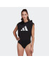 ADIDAS SPORTSWEAR Body sportiv negru / alb - Pled.ro