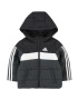 ADIDAS SPORTSWEAR Geacă sport 'Padded' gri închis / negru / alb murdar - Pled.ro