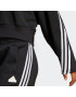 ADIDAS SPORTSWEAR Bluză de molton negru / alb - Pled.ro