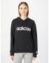 ADIDAS SPORTSWEAR Bluză de molton 'Essentials Linear' negru / alb - Pled.ro