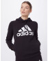 ADIDAS SPORTSWEAR Hanorac sport 'Essentials Logo Fleece' negru / alb - Pled.ro