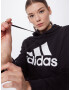 ADIDAS SPORTSWEAR Hanorac sport 'Essentials Logo Fleece' negru / alb - Pled.ro