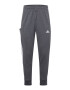 ADIDAS SPORTSWEAR Pantaloni sport 'Essentials French Terry Tapered Cuff 3-Stripes' gri închis / alb - Pled.ro