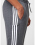 ADIDAS SPORTSWEAR Pantaloni sport 'Essentials French Terry Tapered Cuff 3-Stripes' gri închis / alb - Pled.ro