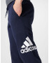 ADIDAS SPORTSWEAR Pantaloni sport 'Essentials French Terry Tapered Cuff Logo' albastru închis / alb - Pled.ro