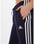 ADIDAS SPORTSWEAR Pantaloni sport 'Essentials French Terry 3-Stripes' albastru noapte / alb - Pled.ro