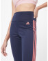 ADIDAS SPORTSWEAR Pantaloni sport 'Designed To Move High-Rise 3-Stripes 3/4' bleumarin / roz - Pled.ro