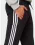 ADIDAS SPORTSWEAR Pantaloni sport 'Essentials French Terry Tapered Cuff 3-Stripes' negru / alb - Pled.ro