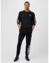 ADIDAS SPORTSWEAR Pantaloni sport 'Essentials French Terry Tapered Cuff Logo' negru / alb - Pled.ro