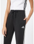 ADIDAS SPORTSWEAR Pantaloni sport 'Essentials Studio Lounge Cuffed 3-Stripes' negru / alb - Pled.ro