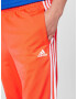 ADIDAS SPORTSWEAR Pantaloni sport 'Essentials Warm-Up Tapered 3-Stripes' roșu orange / alb - Pled.ro