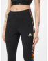 ADIDAS SPORTSWEAR Pantaloni sport 'Essentials 3-Stripes High-Waisted ' verde jad / portocaliu neon / negru / alb - Pled.ro