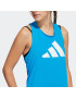 ADIDAS SPORTSWEAR Sport top albastru aqua / negru / alb - Pled.ro