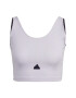 ADIDAS SPORTSWEAR Sport top 'Rib ' mov pastel / negru - Pled.ro