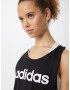 ADIDAS SPORTSWEAR Sport top 'Essentials' negru / alb - Pled.ro