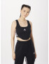 ADIDAS SPORTSWEAR Sport top 'Dance 3-Stripes Ribbed Fitted With Detachable Sleeves' negru / alb - Pled.ro