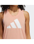 ADIDAS PERFORMANCE Sport top roz / alb - Pled.ro