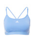 ADIDAS SPORTSWEAR Sutien sport 'Aeroreact Light-Support 3-Stripes' albastru deschis / alb - Pled.ro