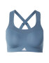 ADIDAS SPORTSWEAR Sutien sport albastru fumuriu / alb - Pled.ro