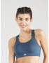 ADIDAS SPORTSWEAR Sutien sport albastru fumuriu / alb - Pled.ro