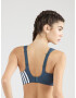 ADIDAS SPORTSWEAR Sutien sport albastru fumuriu / alb - Pled.ro