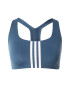 ADIDAS SPORTSWEAR Sutien sport 'Powerimpact' albastru porumbel / alb - Pled.ro