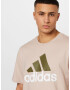 ADIDAS SPORTSWEAR Tricou funcțional bej deschis / oliv / alb - Pled.ro