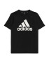 ADIDAS SPORTSWEAR Tricou funcțional 'Essentials Logo' negru / alb - Pled.ro