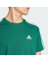 ADIDAS SPORTSWEAR Tricou funcțional 'Essentials 3-Stripes' verde smarald / alb - Pled.ro