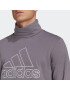 ADIDAS SPORTSWEAR Tricou funcțional 'Future Icons Embroidered Badge Of Sport' gri închis / alb - Pled.ro