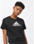 ADIDAS SPORTSWEAR Tricou funcțional negru / alb - Pled.ro