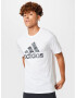 ADIDAS SPORTSWEAR Tricou funcțional negru / alb - Pled.ro