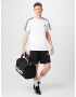 ADIDAS SPORTSWEAR Tricou funcțional 'Essentials 3-Stripes' negru / alb - Pled.ro