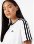 ADIDAS SPORTSWEAR Tricou 'Essentials 3-Stripes' negru / alb - Pled.ro