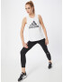 ADIDAS SPORTSWEAR Sport top 'Essentials' negru / alb - Pled.ro