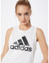 ADIDAS SPORTSWEAR Sport top 'Essentials' negru / alb - Pled.ro