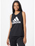 ADIDAS SPORTSWEAR Sport top 'Essentials' negru / alb - Pled.ro