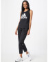 ADIDAS SPORTSWEAR Sport top 'Essentials' negru / alb - Pled.ro