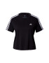 ADIDAS SPORTSWEAR Tricou funcțional 'Essentials Loose 3-Stripes ' negru / alb - Pled.ro